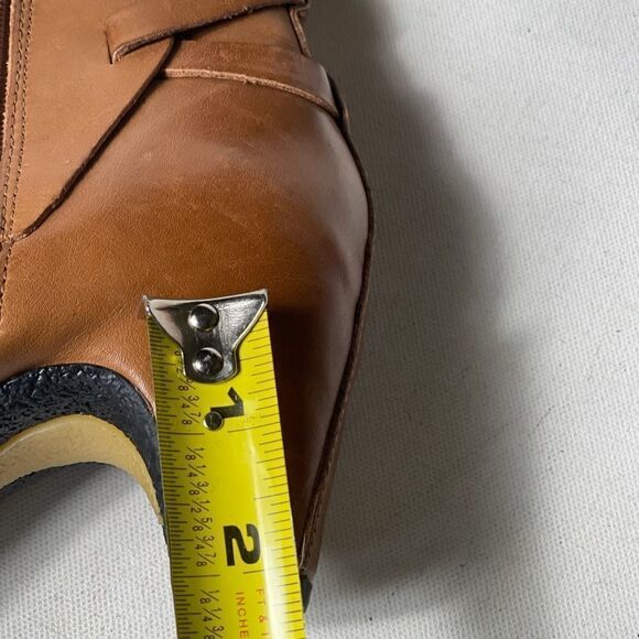 Sam Edelman Leather Maddox brown ankle boots side zipper size 8M - Picture 7 of 9